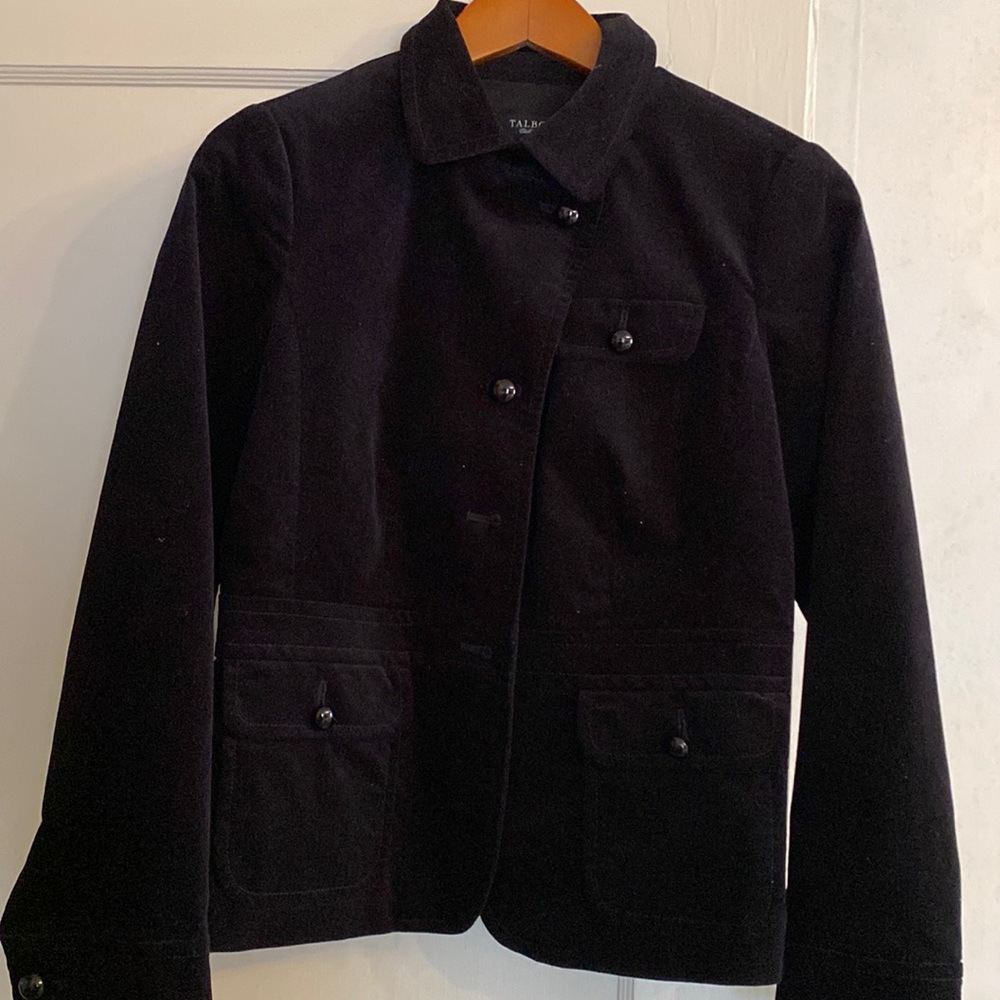 Talbots cotton velvet Shirt Jacket/Size 6p